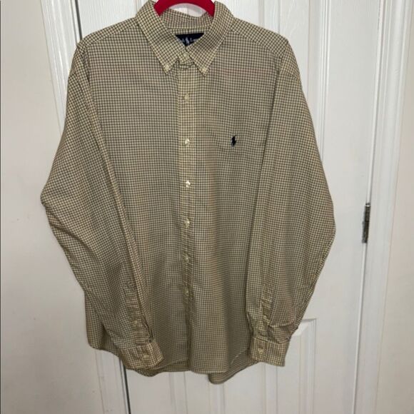 Polo by Ralph Lauren Tan Casual Button Down Shirt - Picture 1 of 8